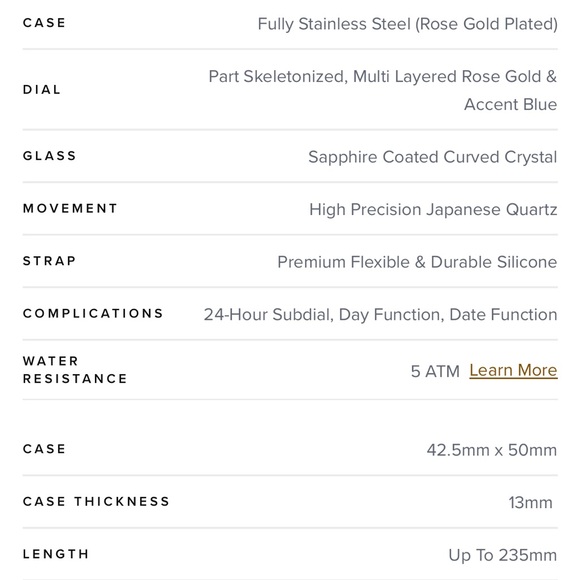 Ralph Cristian THE INTREPID SPORT
ROSE GOLD NWT - Picture 10 of 10